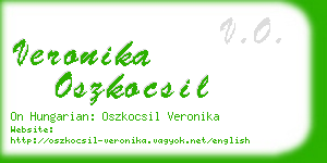 veronika oszkocsil business card